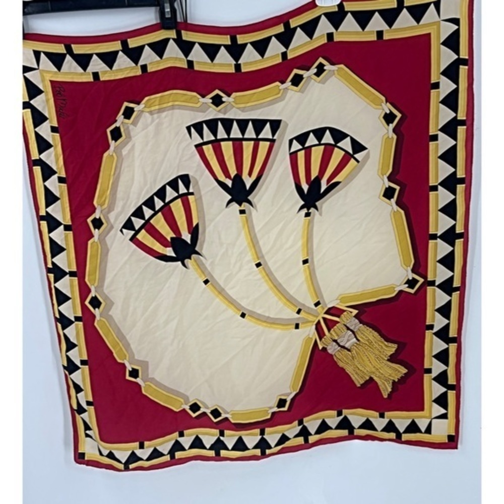 Knickerbocker creations LTD vintage Bob Mackie silk scarf made in Japan